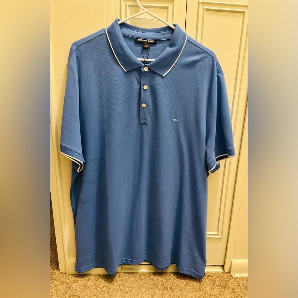 Michael Kors Light Blue Polo Shirt